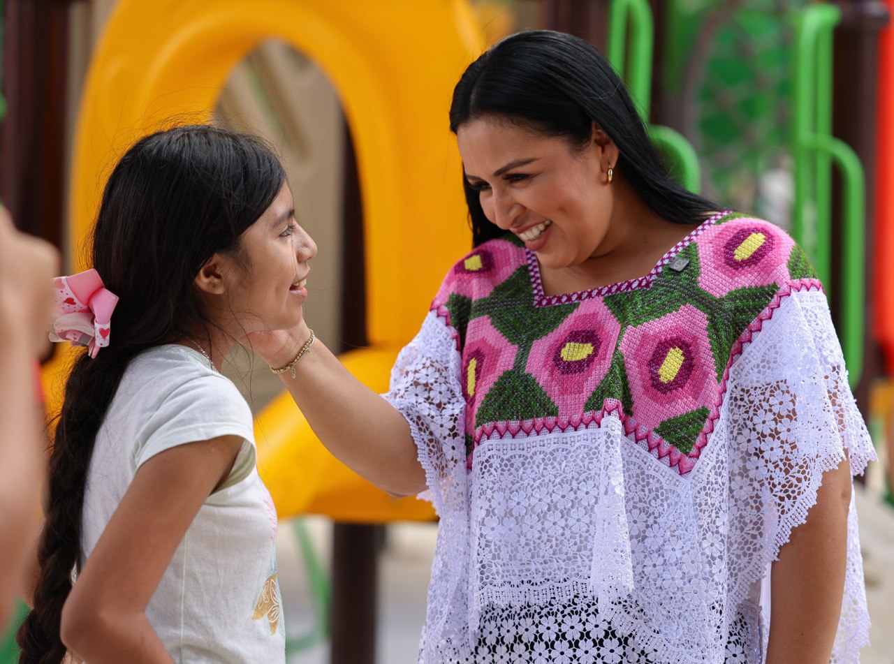 Blanca Merari destacó que este parque es el tercero beneficiado del proyecto de Equipamiento de Parques Recreativos y Deportivos con 2.5 millones de pesos