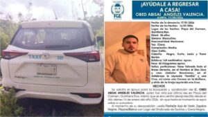 Sigue desaparecido taxista de Playa del Carmen desde el 16 de enero