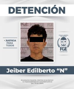 Detenidos Jeiber Edilberto “N”, de nacionalidad colombiana, y Abraham José “N”, originario de Venezuela, por el delito de extorsión