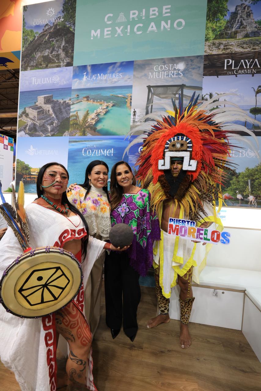 La presidenta Blanca Merari acompañó a la gobernadora Mara Lezama en las diversas actividades que se desarrollan en esta edición de la Fitur 2026