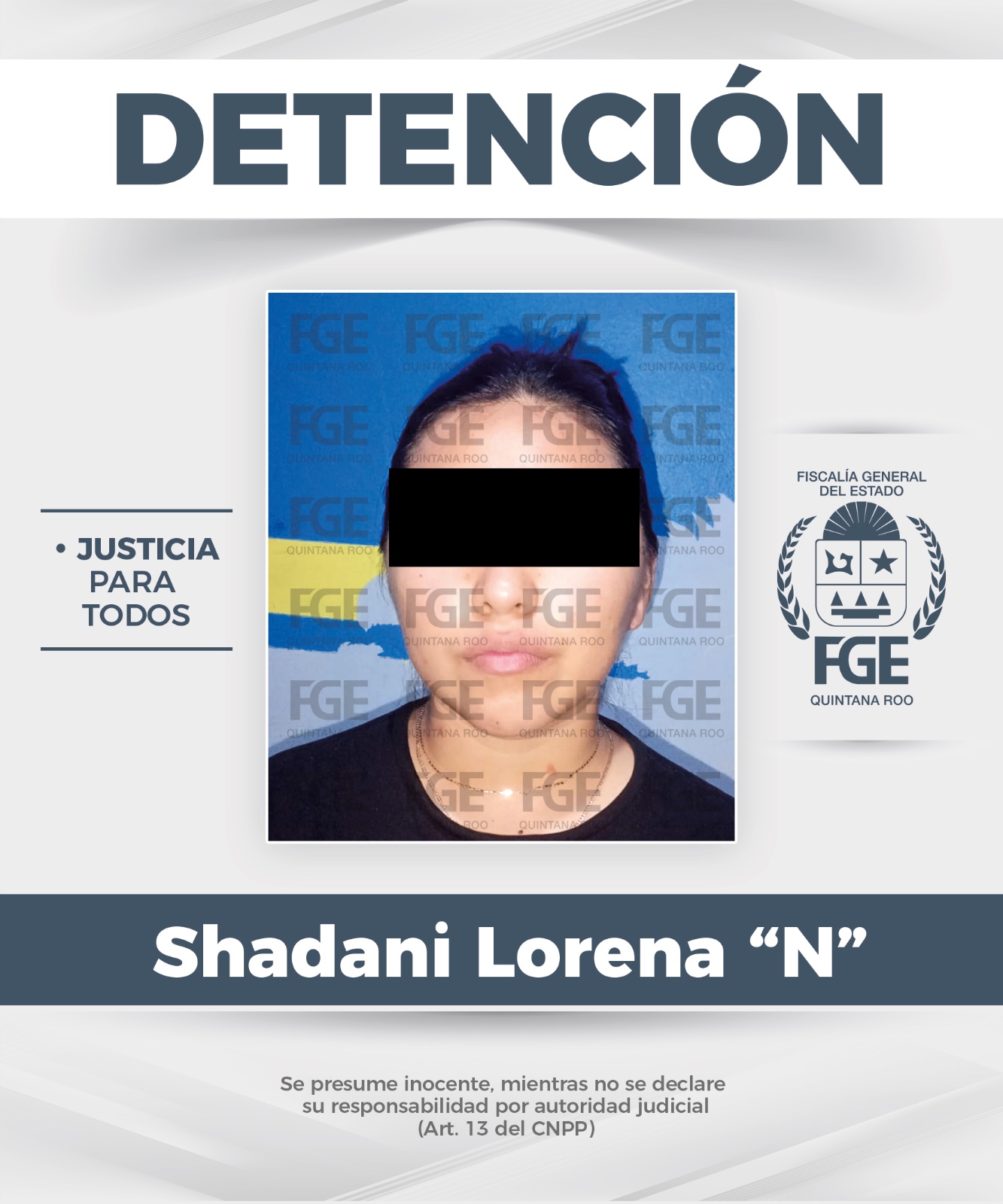 La investigada fue identificada como Shadani Lorena "N" y su captura generó bloqueos de vialidades en Chunhuhub por parte de delincuentes.