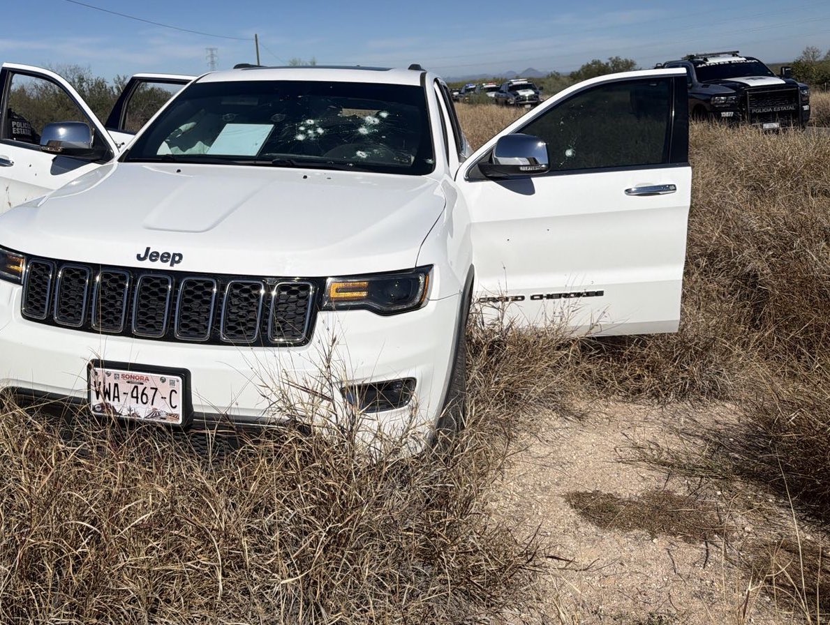 Atacaron a balazos camioneta de la alcaldesa de Bacanora y murió su hijo en Sonora