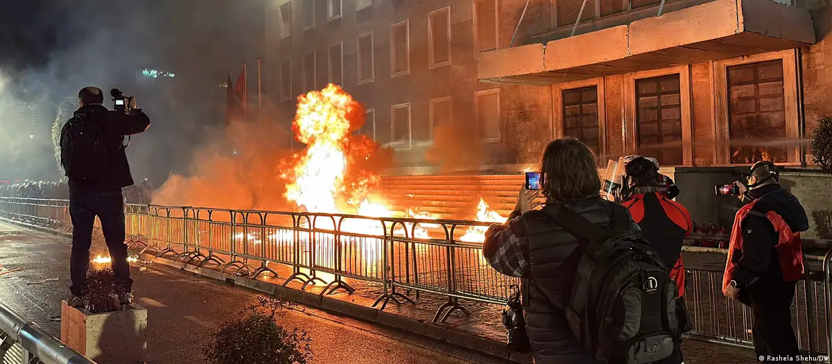 Protestas en Albania