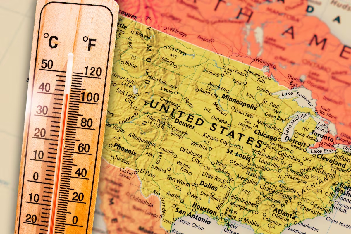 Las temperaturas en Estados Unidos subirán hasta 17 grados Celsius por encima de lo normal esta semana, según pronósticos.