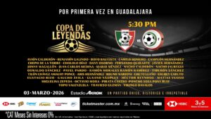 Estrellas del futbol mundial llegan a Jalisco para la Copa de Leyendas