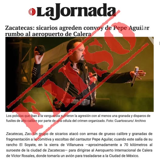 Desmiente Pepe Aguilar ataque armado contra su familia