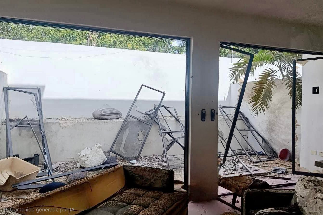 Explosión en vivienda de Playa del Carmen