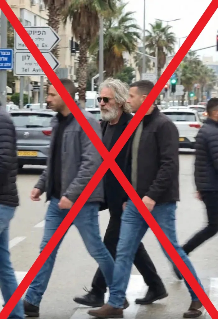 La imagen falsa de Jeffrey Epstein en Tel Aviv fue generada con inteligencia artificial y no corresponde a un hecho real.