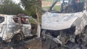 Incendio consume un vehículo en Chetumal