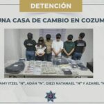 Detienen a familia por robo millonario a casa de cambio en Cozumel