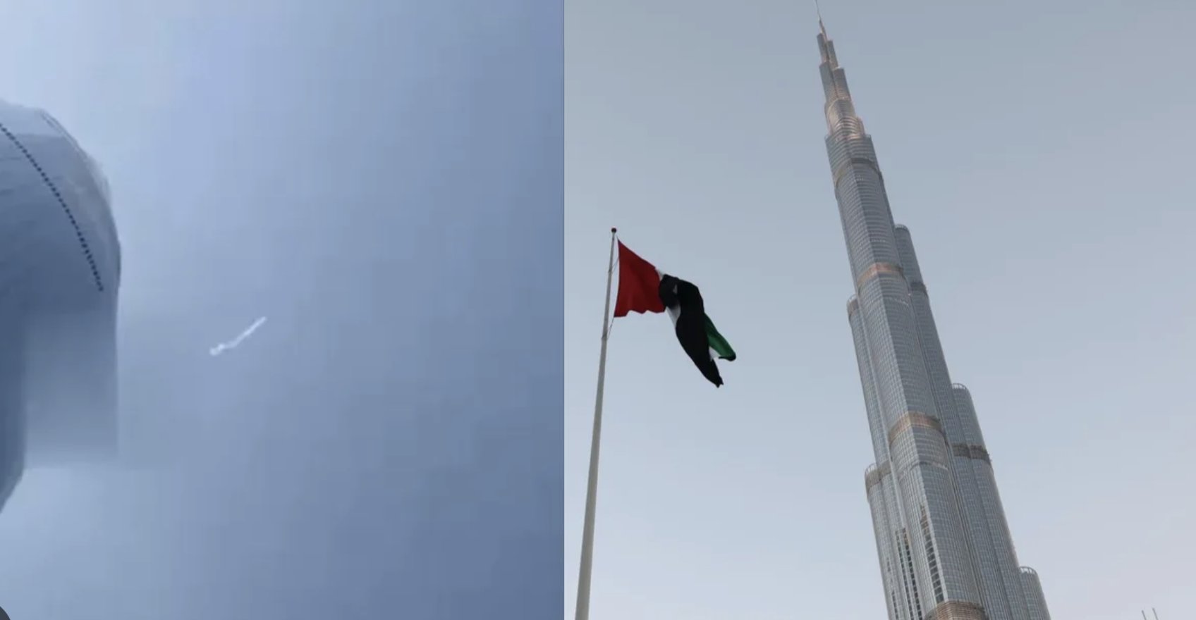 Misil Irani en Burj Khalifa