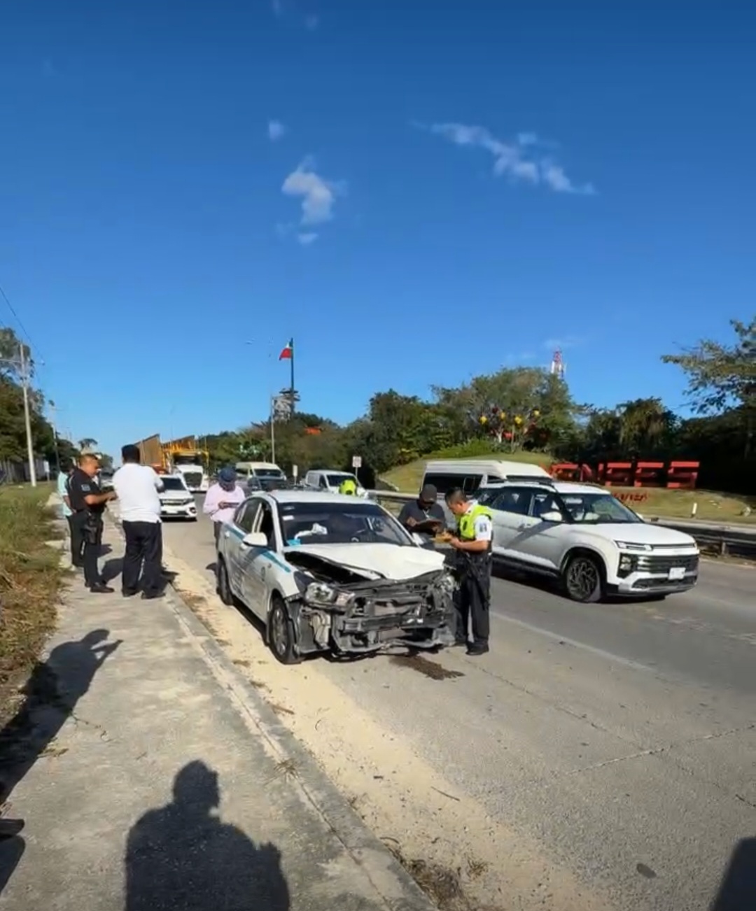 Carambola en Playa del Carmen deja un lesionado