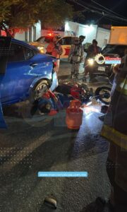 choque múltiple en avenida Rancho Viejo