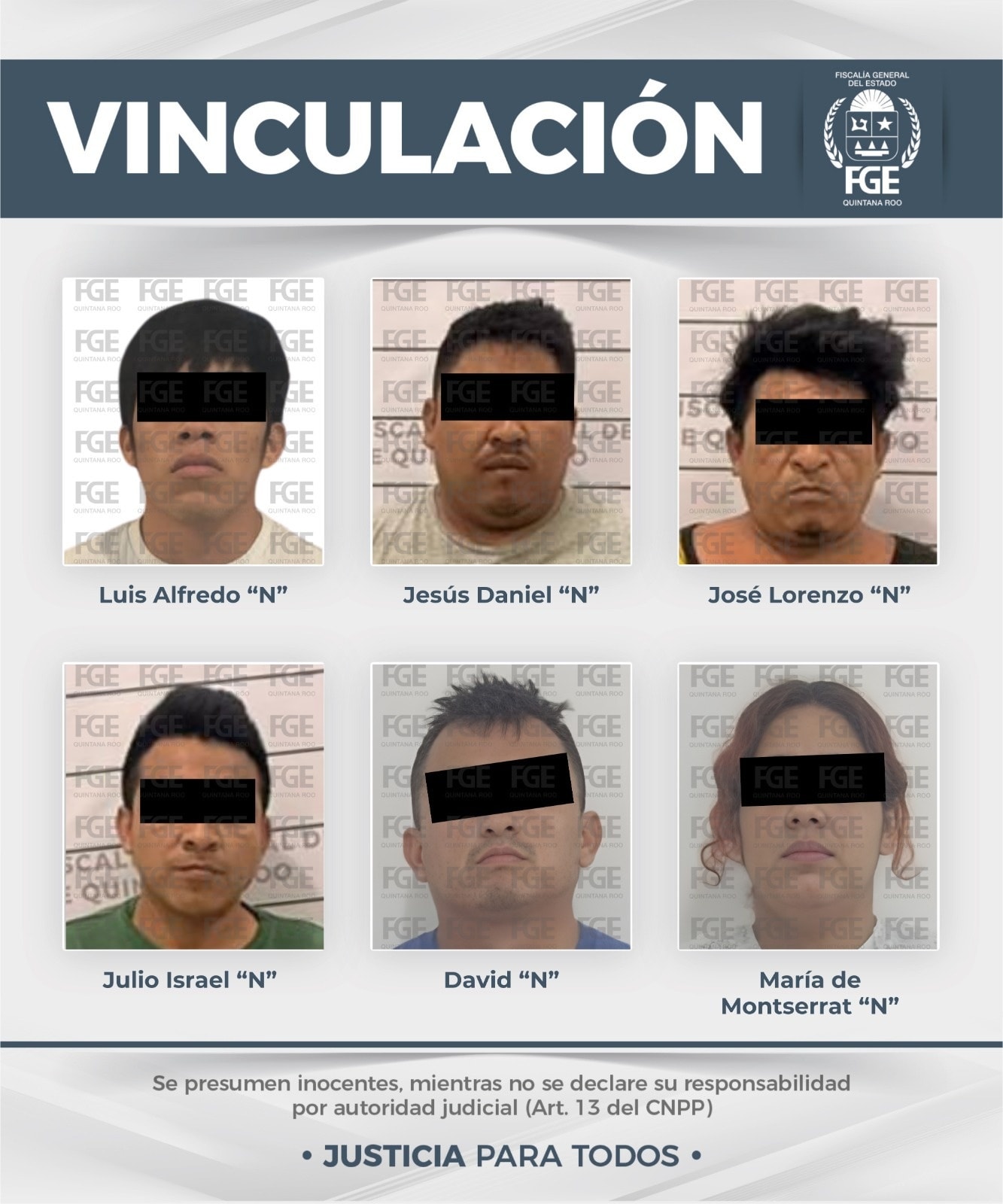 Vinculan a proceso a siete personas por narcomenudeo en Quintana Roo
