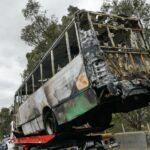 Guardia Nacional libera circulación tras quema de autobús en la carretera México-Puebla