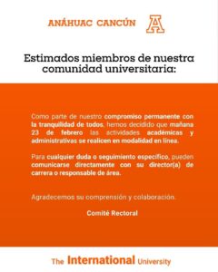 Comuniccado Anahuac