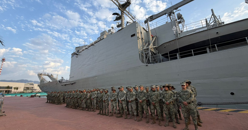 Refuerzan seguridad en Puerto Vallarta con 103 marinos y unidades tácticas
