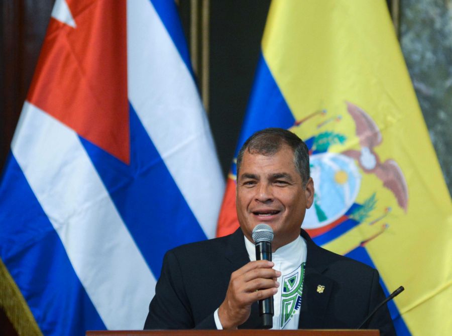 Ex presiendete Rafael Correa