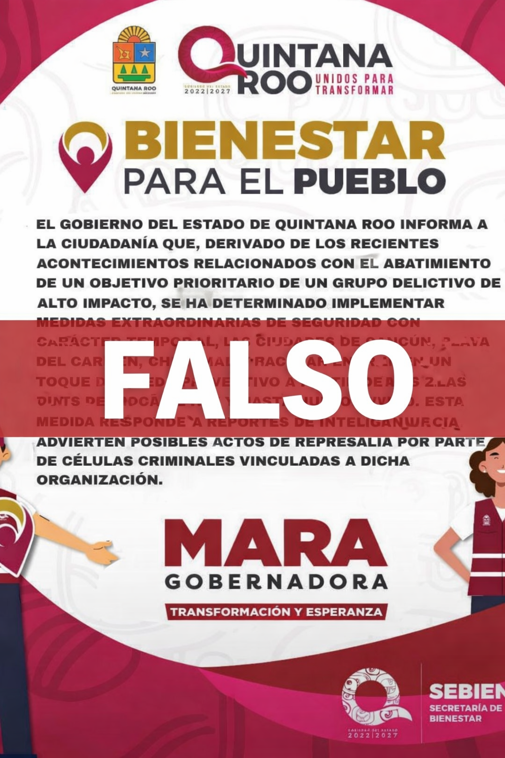 Es falso el supuesto toque de queda en Quintana Roo