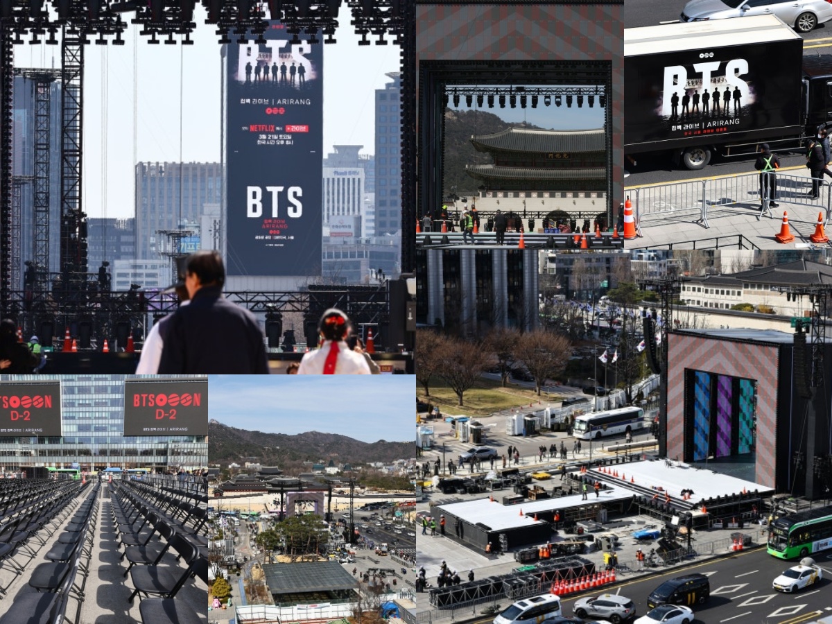 BTS en Plaza Gwanghwamun