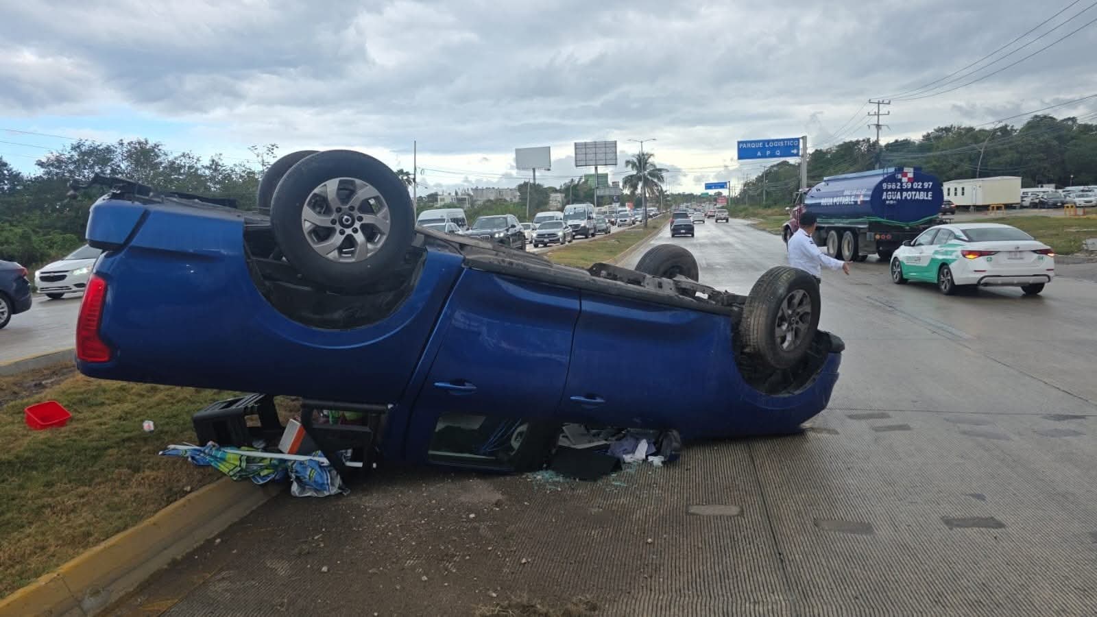 Accidente en el bulevar Colosio