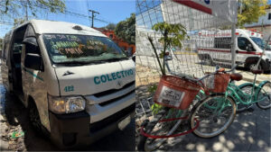 Turista se pasa el alto y termina atropellada por una combi en Playa del Carmen