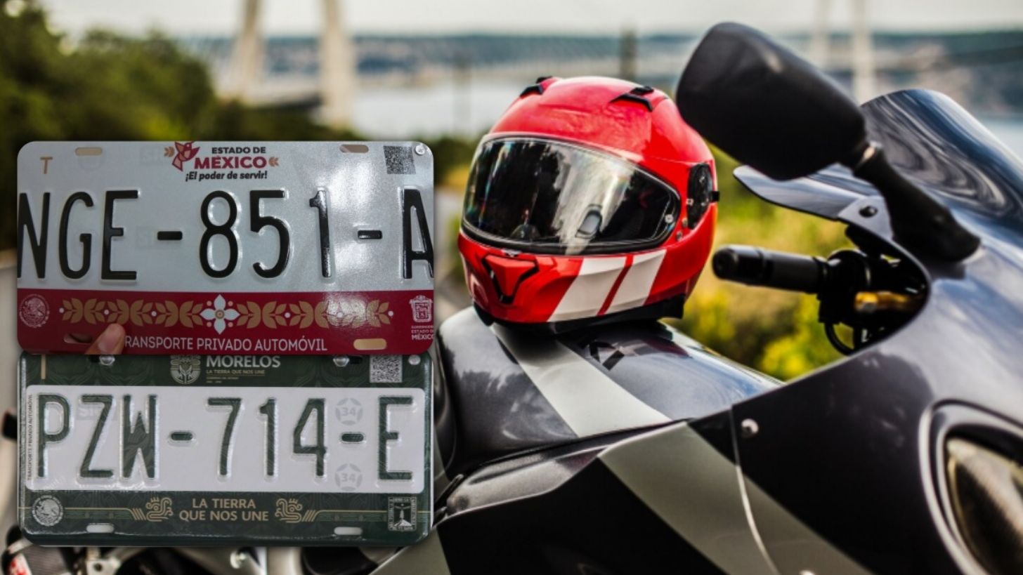 Uso de placa en casco