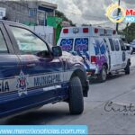 Reportan presunto asalto en la Supermanzana 248 de Cancún, lo que moviliza a policías y paramédicos