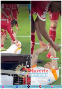 Sufrió futbolista grave lesión tras chocar contra valla en Champions League en Inglaterra