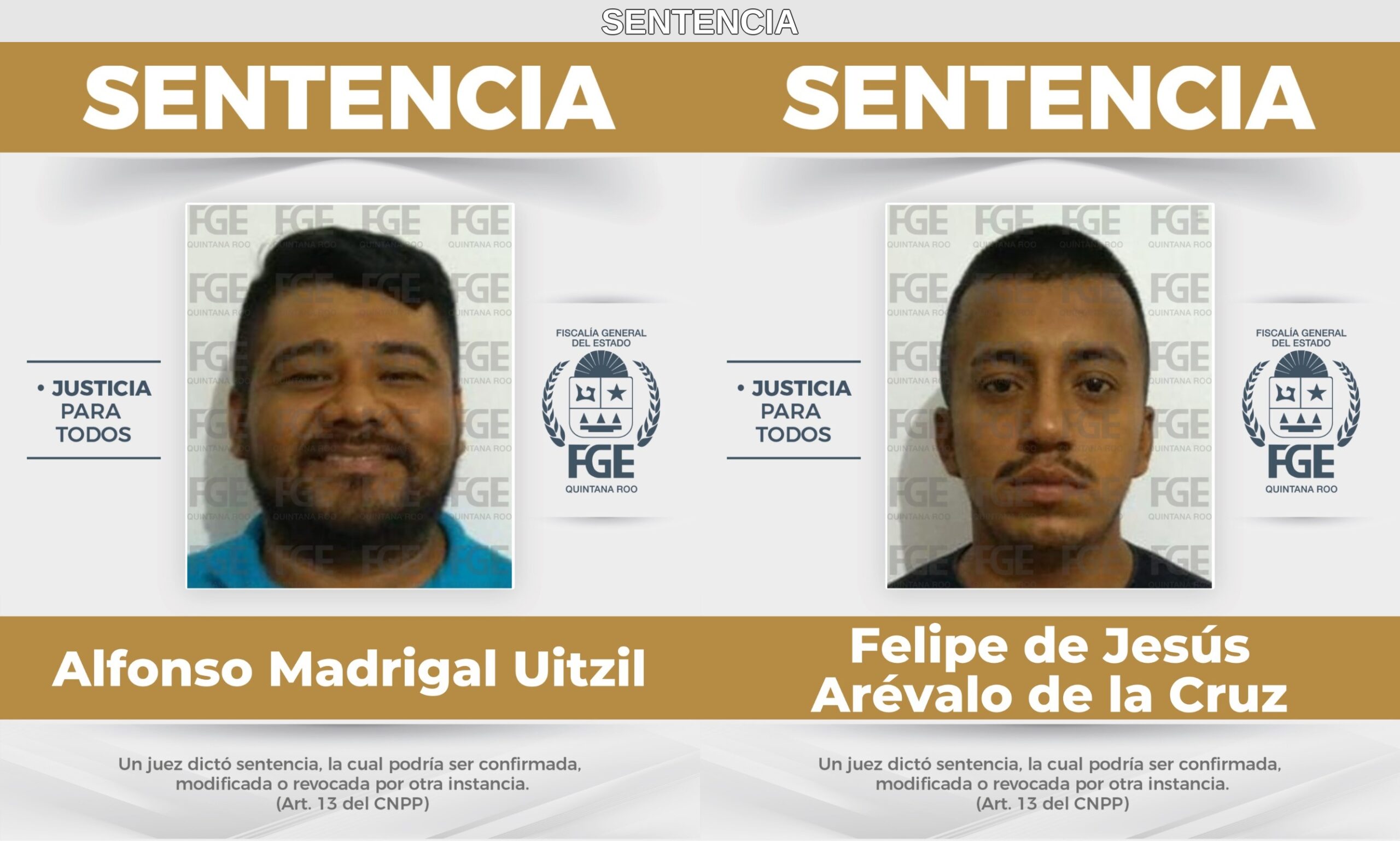 Sentenciados a 37 años de prisión por homicidio de excomandante en Cancún