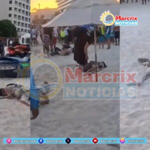 Moto acuatica embiste a turistas en playa de Cancún