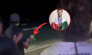 El nadador mexicano David Olvera logra histórica travesía de más de 80 km entre Cozumel y Cancún