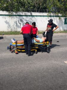 Choque en la avenida Colosio de Playa del Carmen deja un herido 