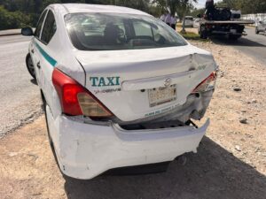 Choque en la avenida Colosio de Playa del Carmen deja un herido 