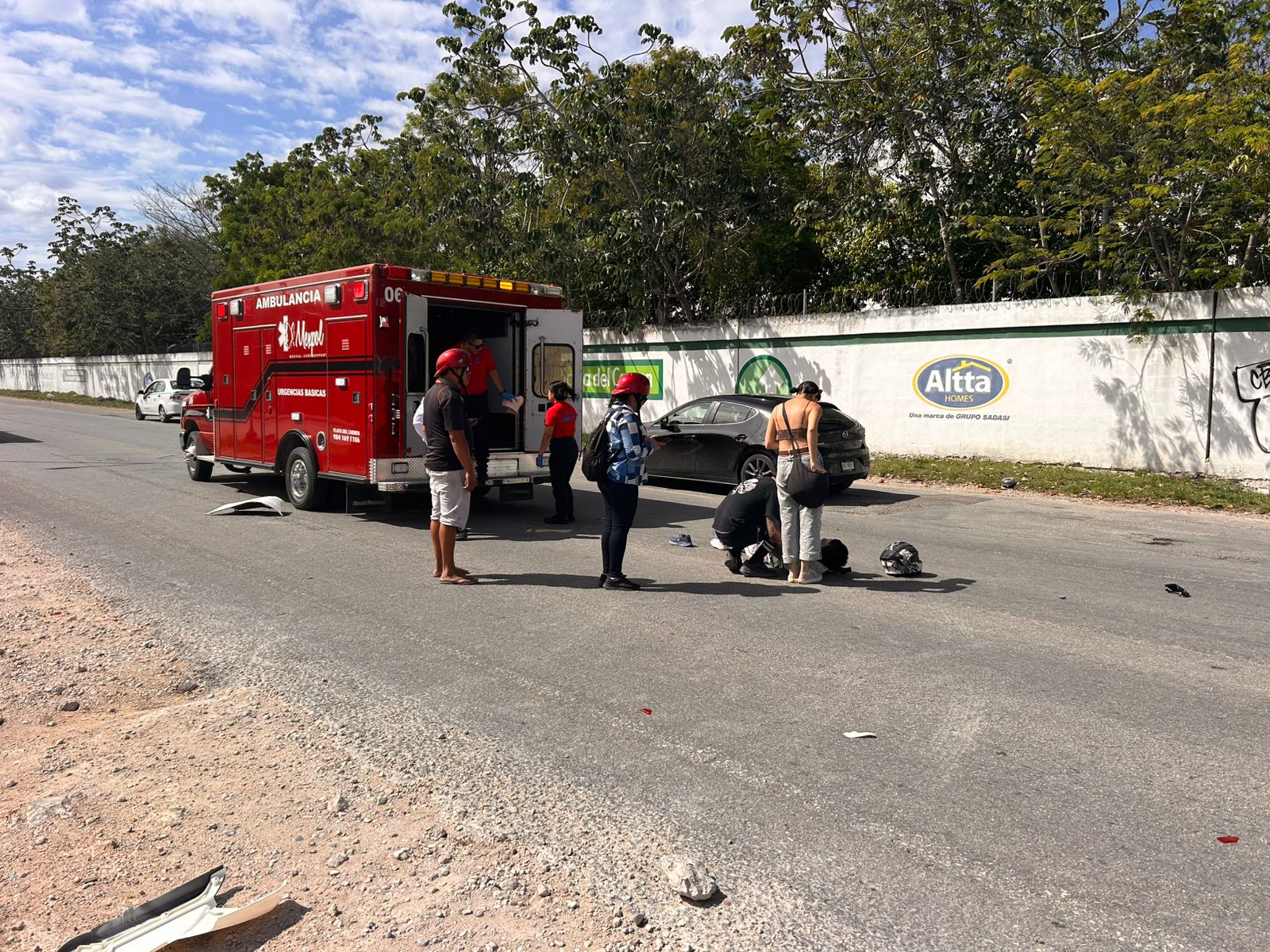Choque en la avenida Colosio de Playa del Carmen deja un herido