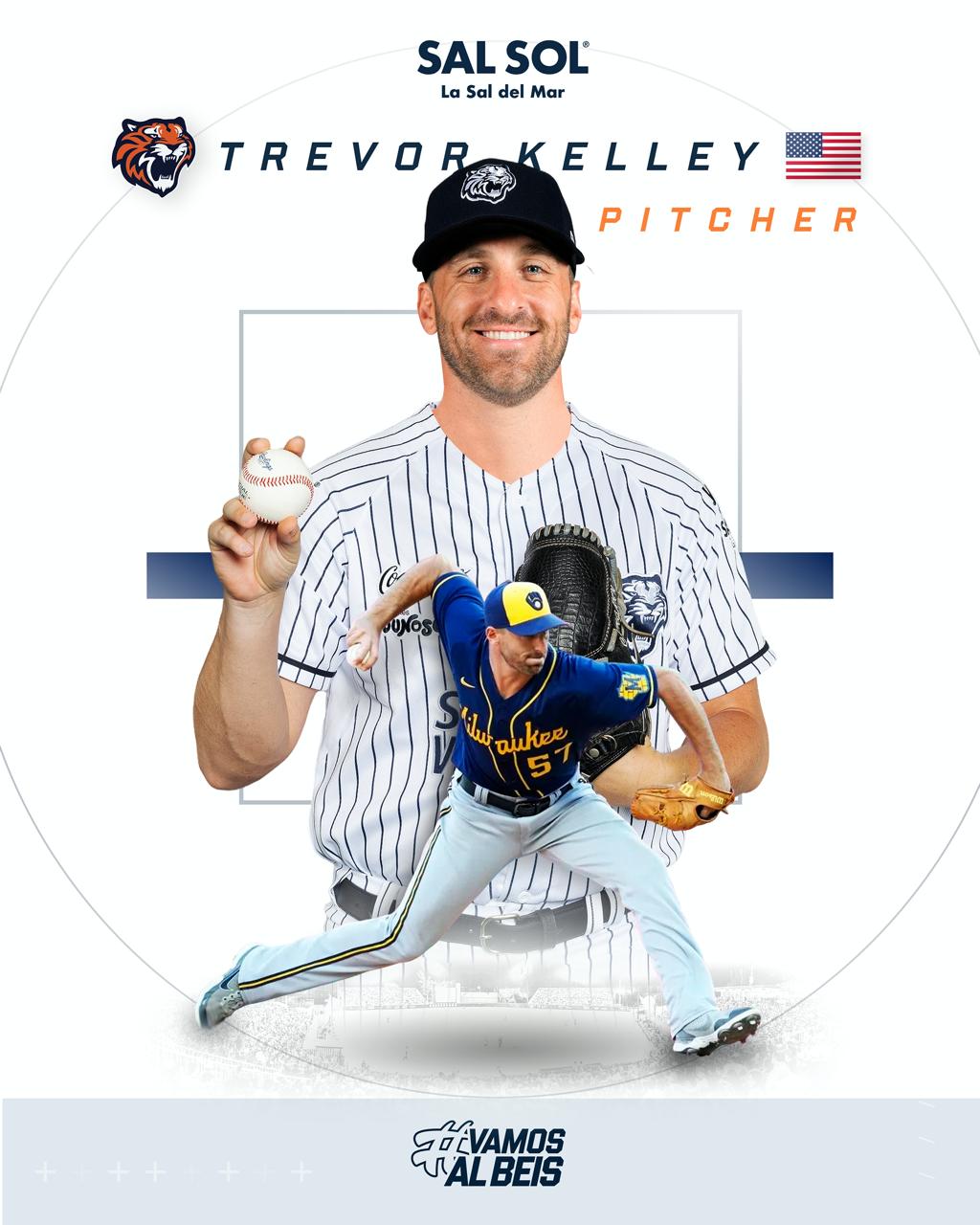 Trevor Kelley llega a Tigres para reforzar el bullpen