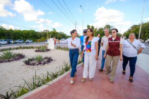 Entregan Mara y Ana Paty obra que mejora la movilidad en Cancún