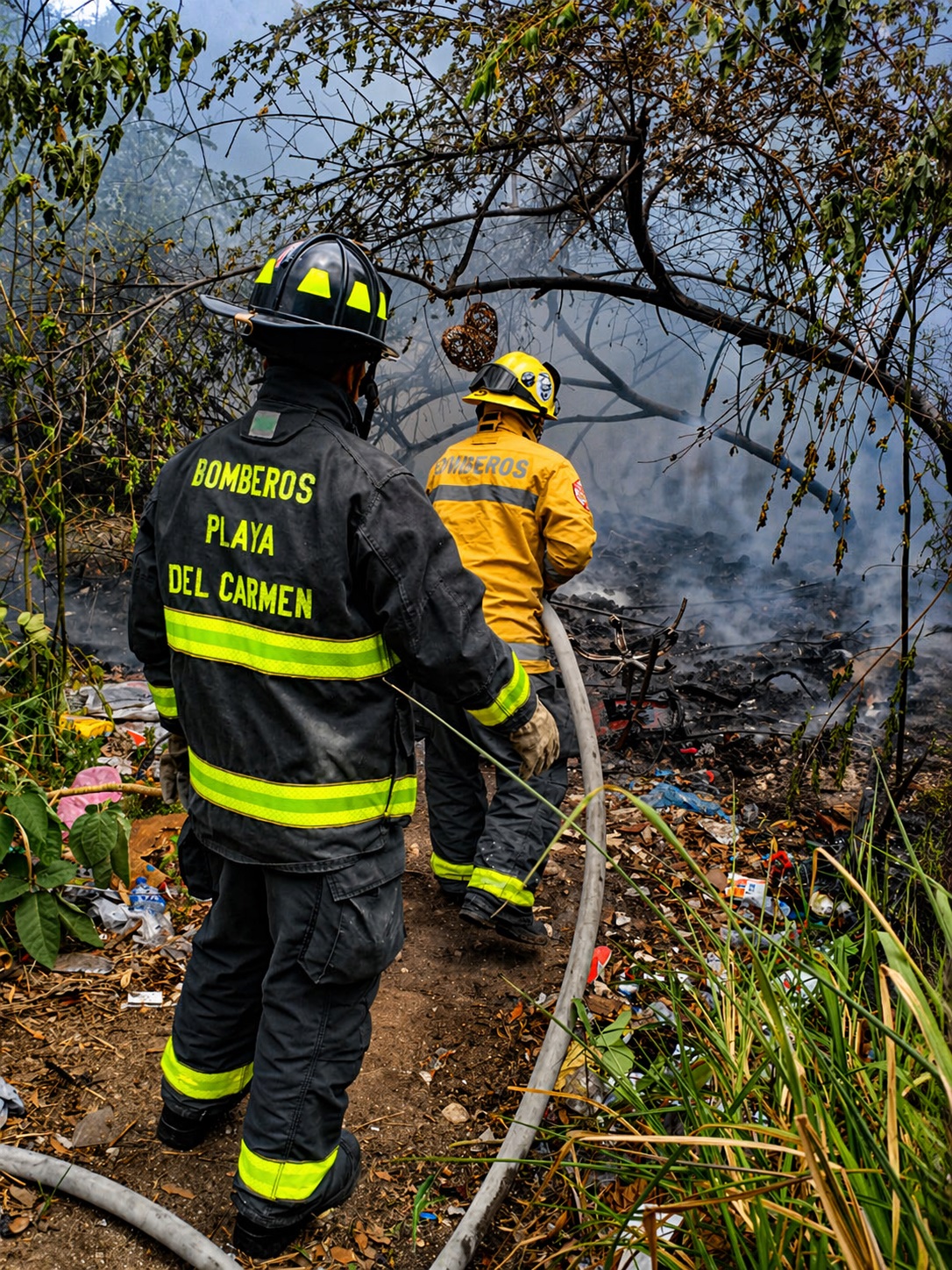 Incendio en Playa del Carmen