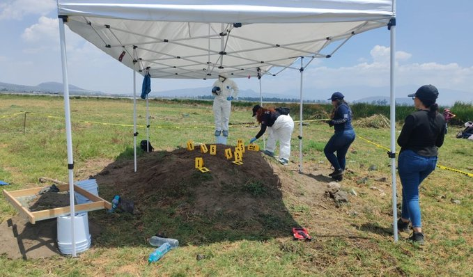 Localizan fosas clandestinas en el sur del Estado de México