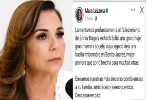 Mara Lezama condolencias