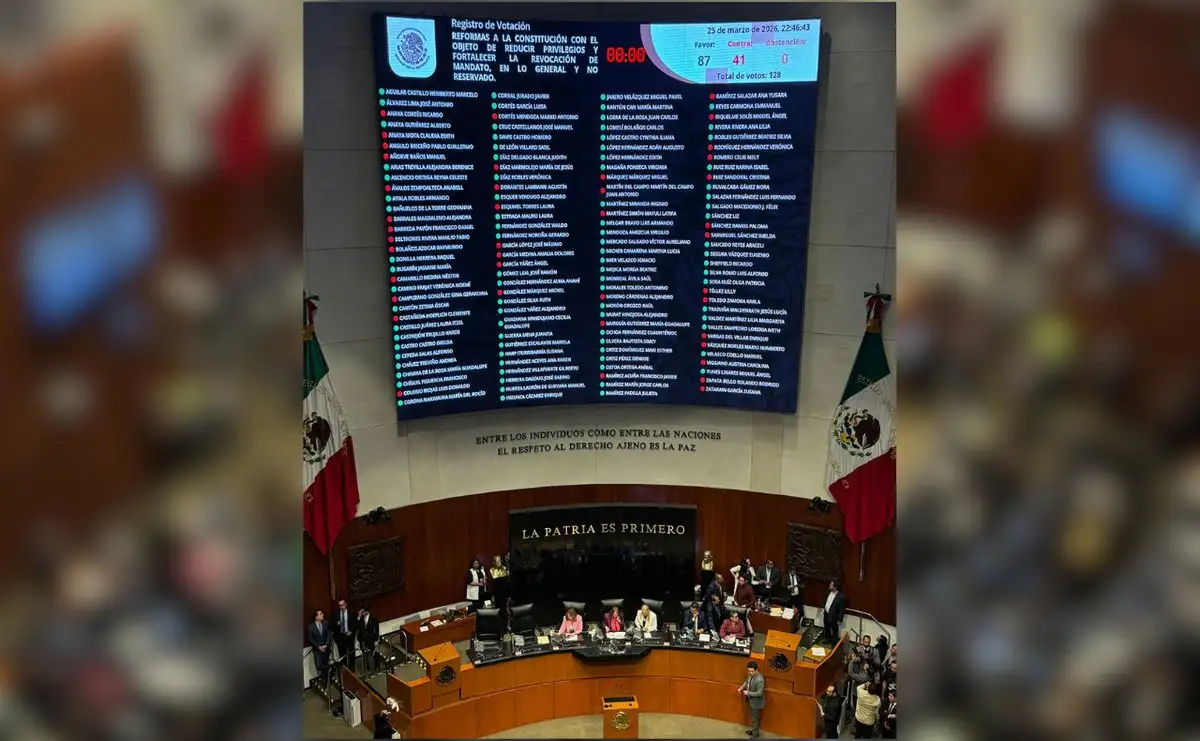 Diputados votando en la Reforma Electoral