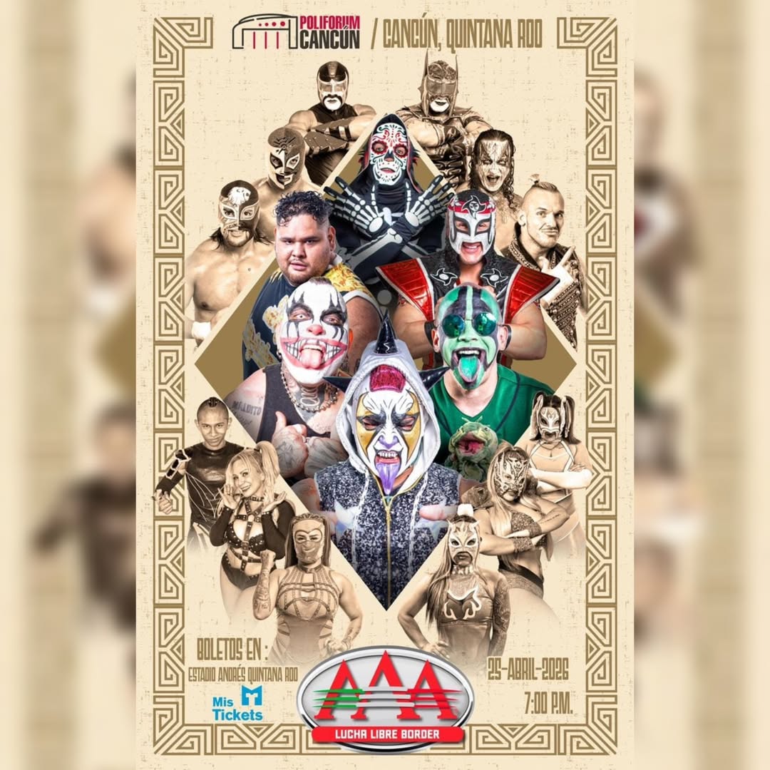 Show de luchas aplazado en Cancún