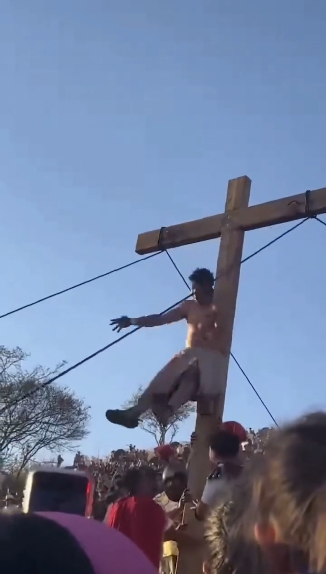 caída mal ladrón viacrucis tlaquepaque