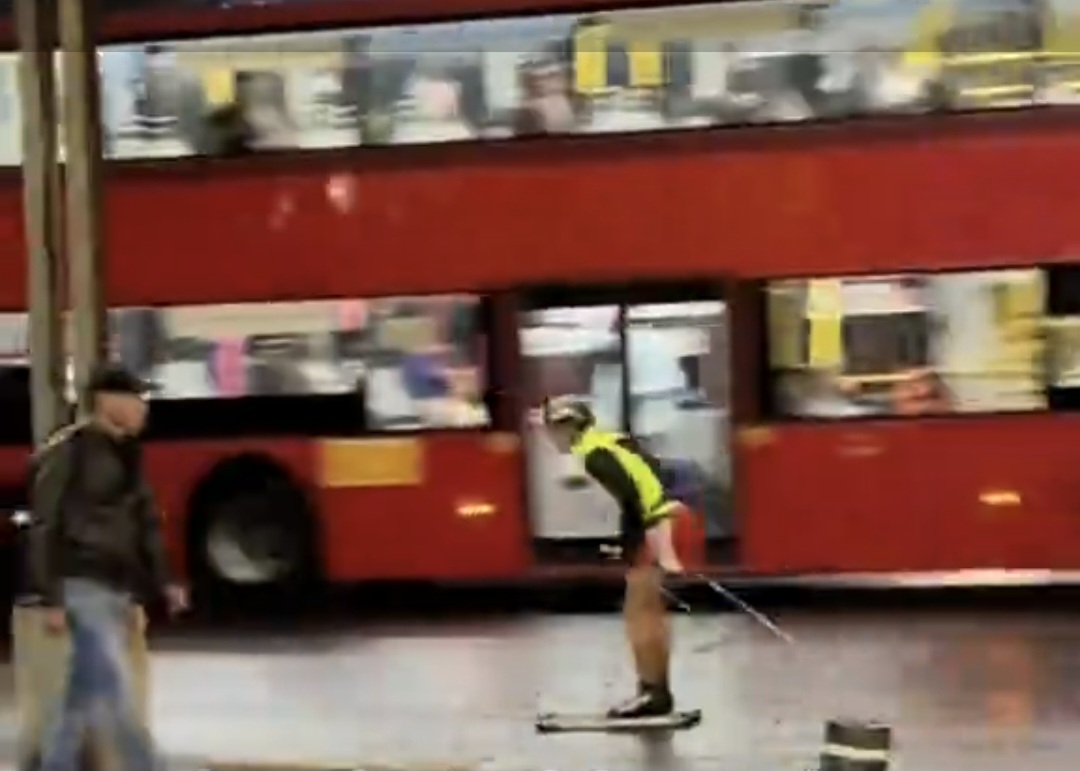 hombre esquiar ciudad de méxico