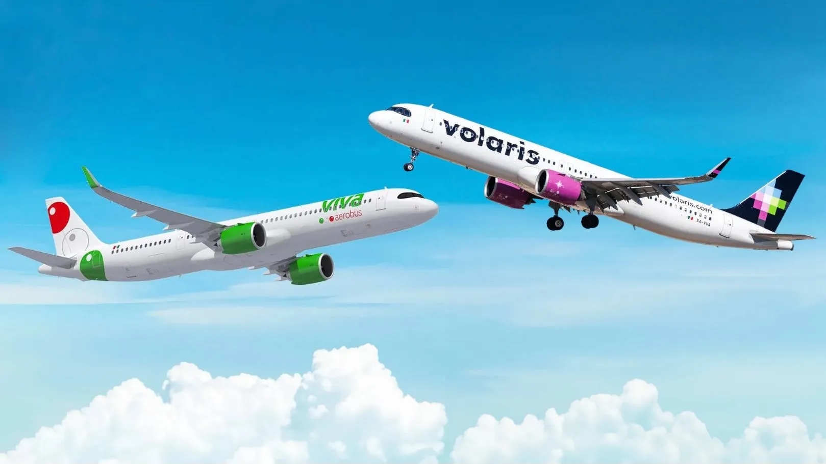 Volaris y Vivaaerobus
