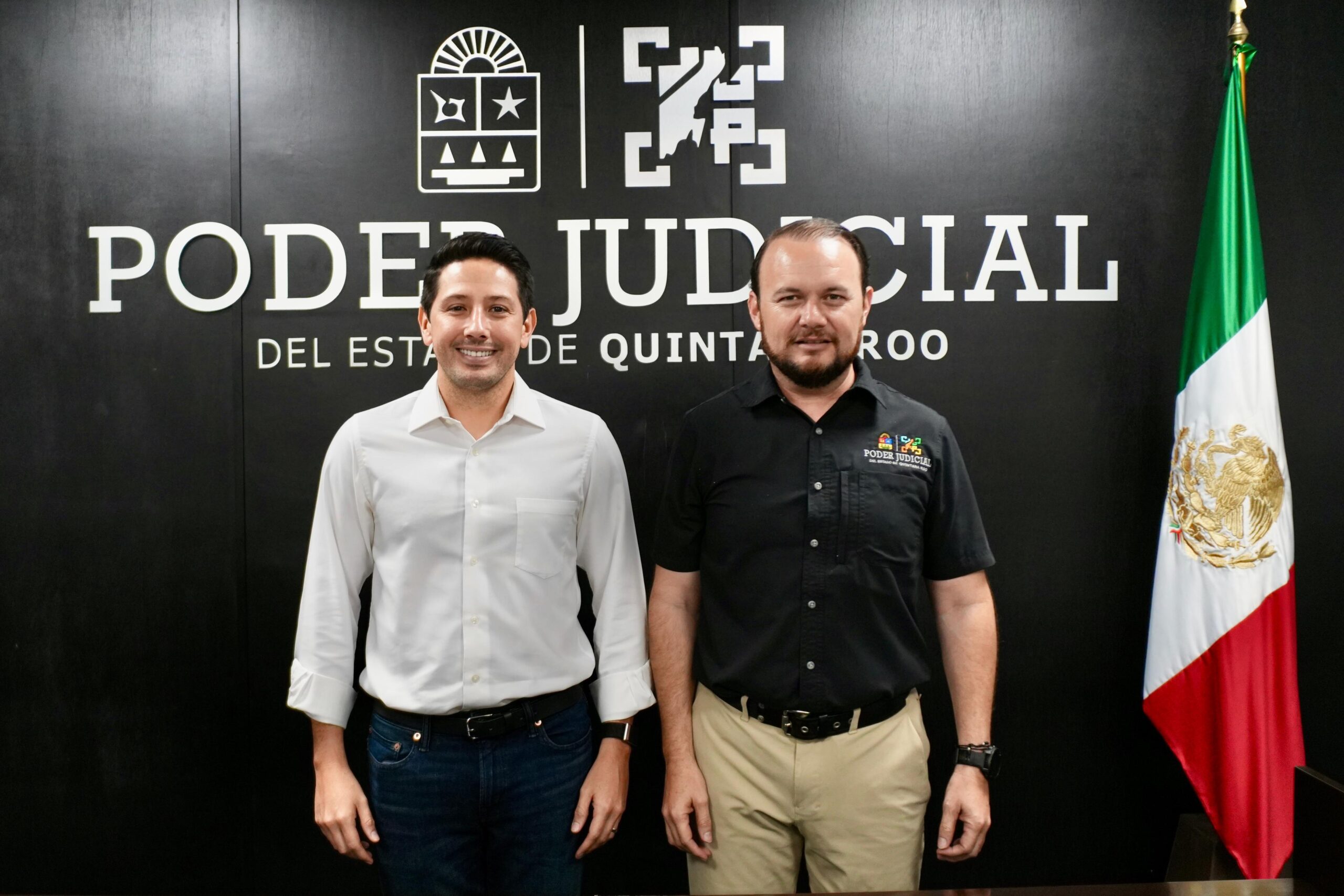 Renán se reúne con el magistrado Heyden Cebada para fortalecer la justicia en Quintana Roo