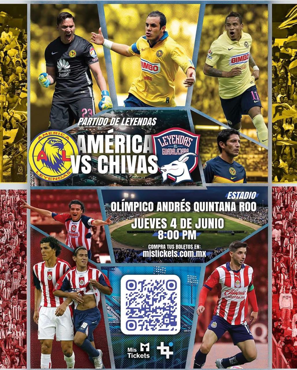 Súper Clásico de Leyendas en Cancún