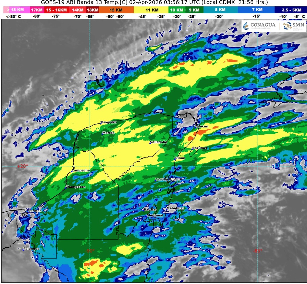 Lluvias fuertes Quintana Roo