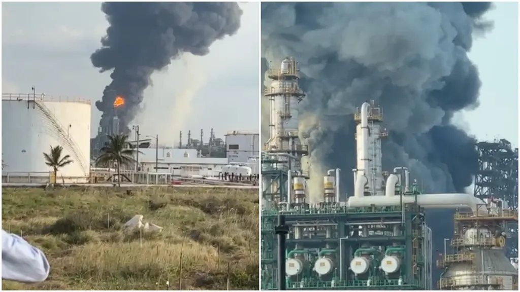 Nuevo incendio en la Refinería Dos Bocas en Tabasco