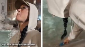 Katy Perry genera polémica tras lanzar tarjeta de crédito en la Fontana di Trevi